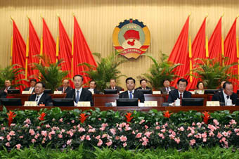 政协十一届常委会第十五次会议举行全体会议 贾庆林出席
