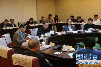 全国政协十二届常委会第十三次会议举行分组讨论