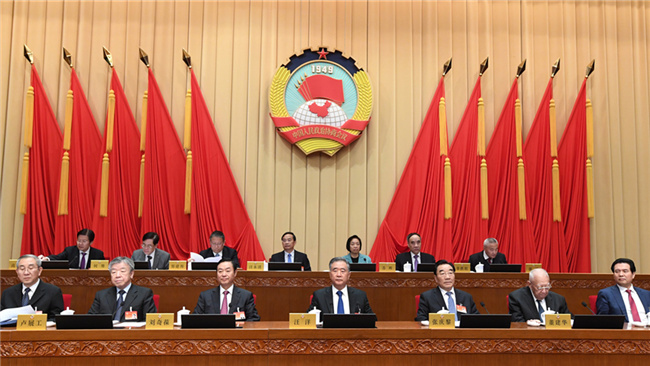 全国政协十三届常委会第十四次会议举行大会发言 汪洋出席