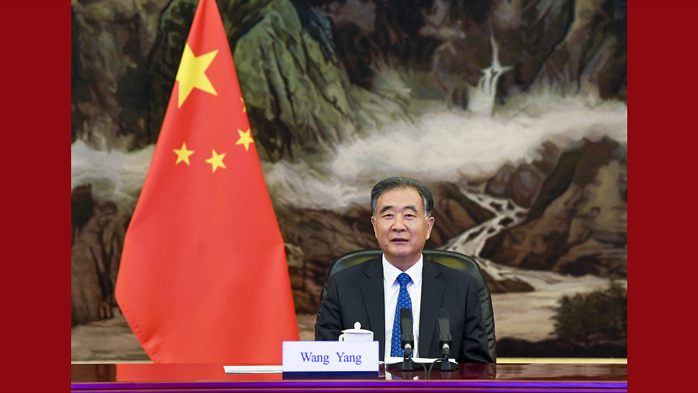 汪洋会见巴基斯坦参议院主席桑吉拉尼