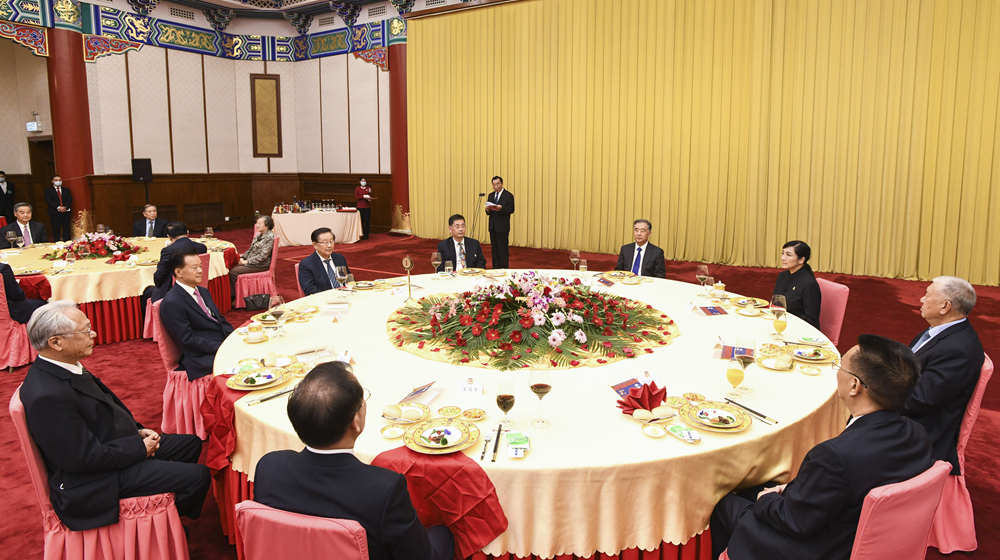 纪念辛亥革命110周年招待会在京举行 汪洋出席