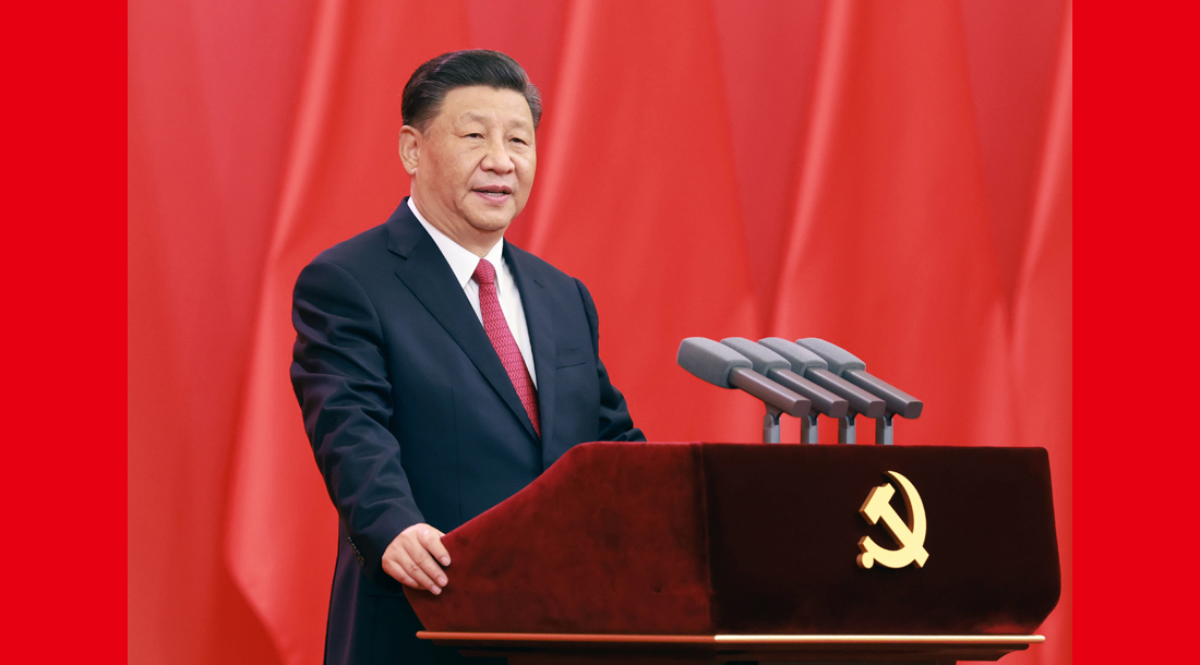 习近平在庆祝中国共产党成立100周年“七一勋章”颁授仪式上<br>发表重要讲话