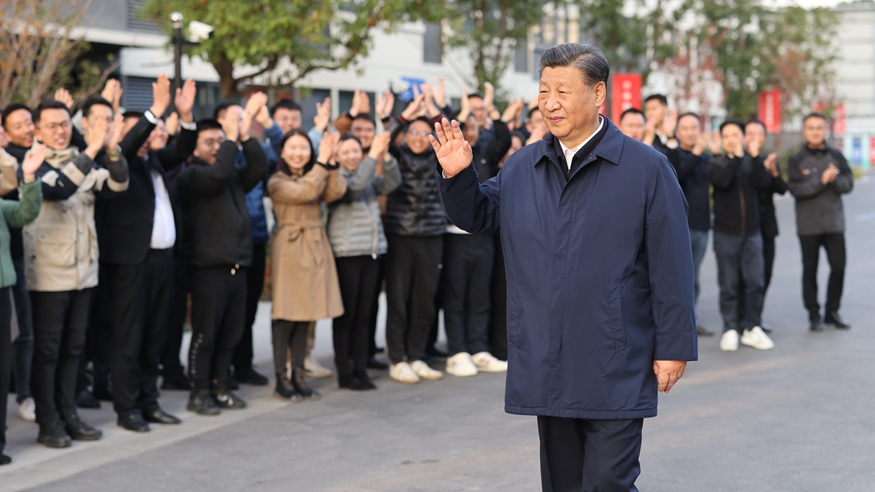 习近平在上海考察 返京途中在江苏盐城考察
