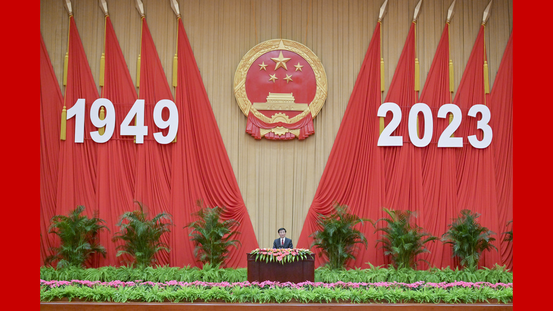 全国政协办公厅、中共中央统战部、国务院侨办、国务院港澳办、国务院台办、中国侨联联合举行国庆招待会 王沪宁致辞