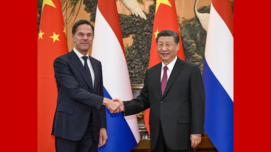  Xi Jinping Meets with Prime Minister Rutte of the Netherlands