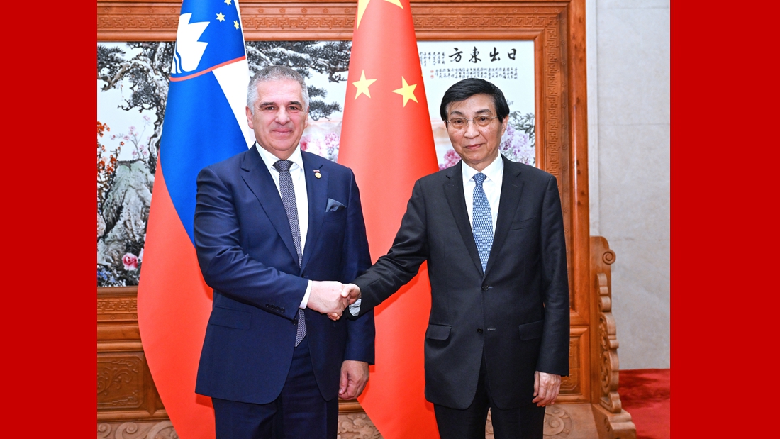 赵乐际、王沪宁分别会见斯洛文尼亚国民委员会主席洛特里奇