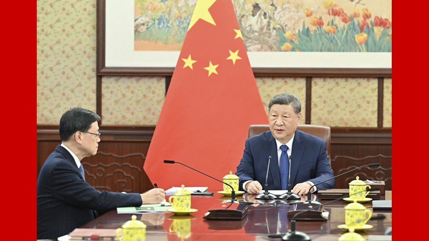 習近平聽取李家超述職報告