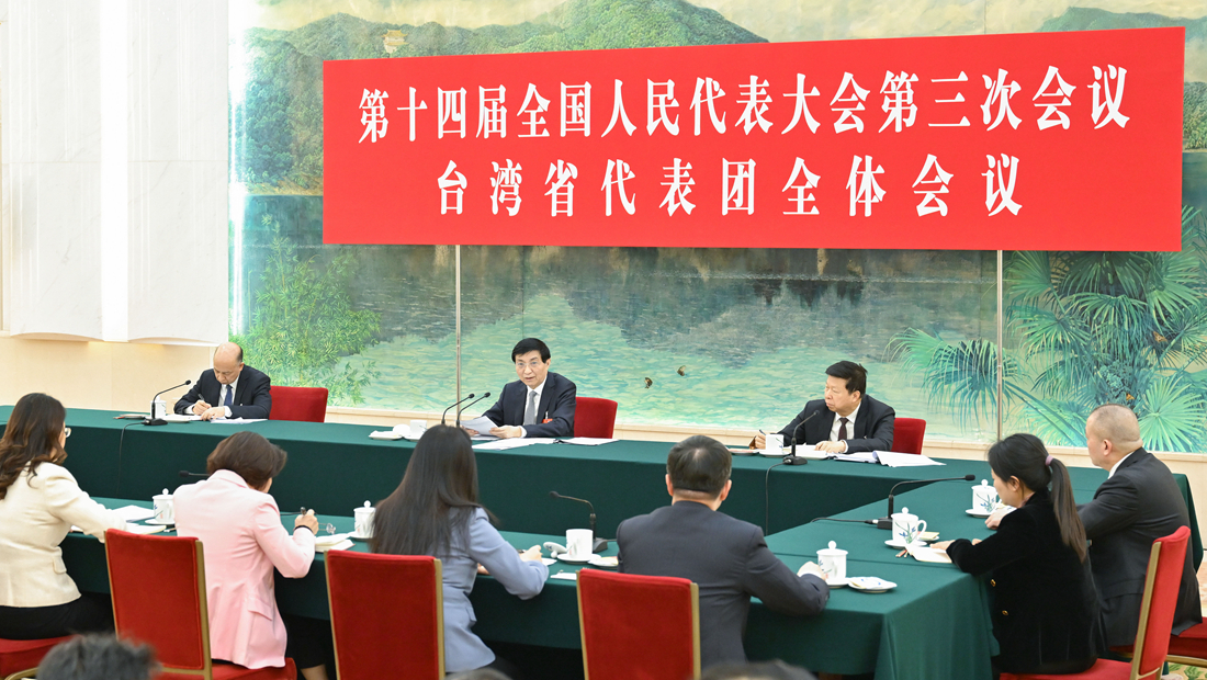 王沪宁丁薛祥分别参加全国人大会议一些代表团审议