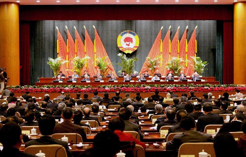 3月12日，政协第十届全国委员会常务委员会第十三次会议在北京举行。(新华社记者马占成摄)