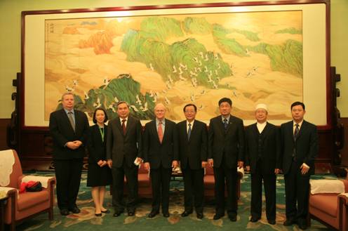 Wang Gang Met Secretary-General of WCRP