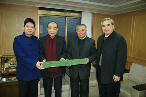 The delegation with Ven. Zhang Cheng, Chairman of the Association of Religious Believers in Taiwan 