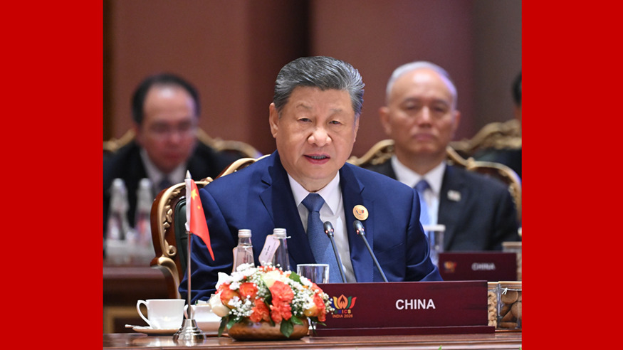 习近平出席金砖国家领导人第十八次会晤第一阶段会议并发表重...